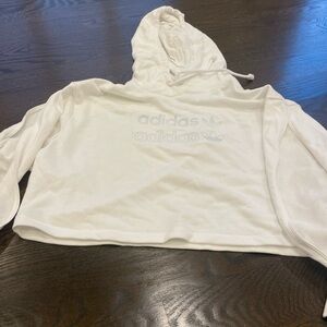 Adidas White Hoodie with Logo